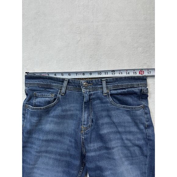 Alesbury Kings Canyon Jeans Mid Indigo Straight Fit Stretch Denim 31x30 - Picture 4 of 12